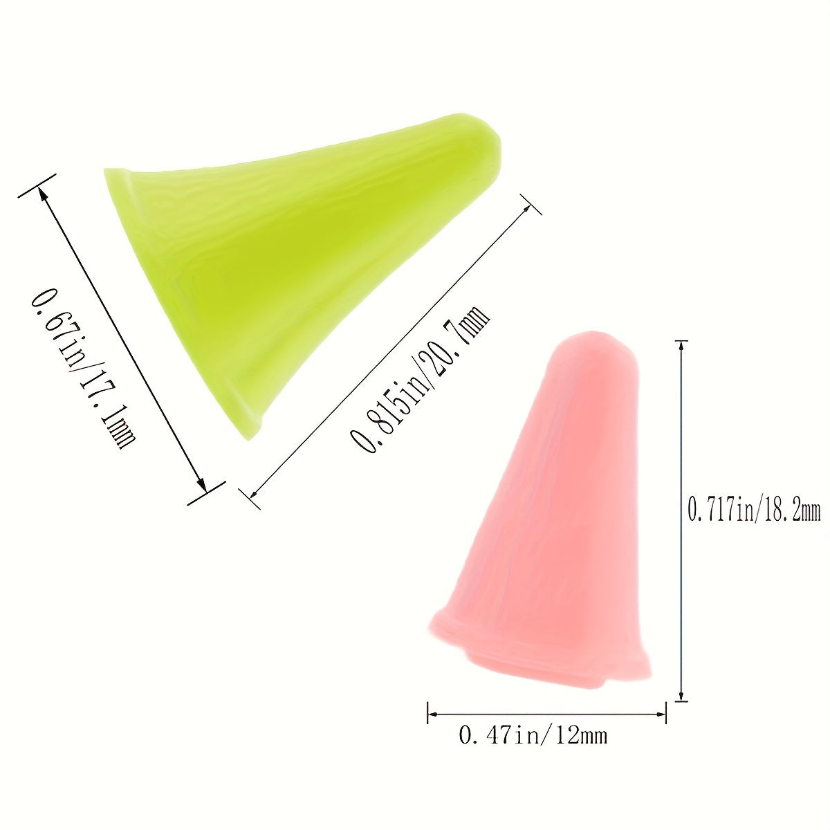 16pcs Knitting Needle Tip Protectors 2 Sizes Needle Tip Stoppers Rubber Nee