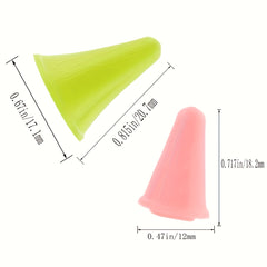 16pcs Knitting Needle Tip Protectors 2 Sizes Needle Tip Stoppers Rubber Nee