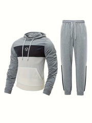 Men's 2pcs Tracksuit Hoodie & Sweatpants Set for Autumn Winter