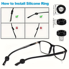 Eyeglass Guards Retainers Silicone Anti Slip Holder Ear Hook Protector