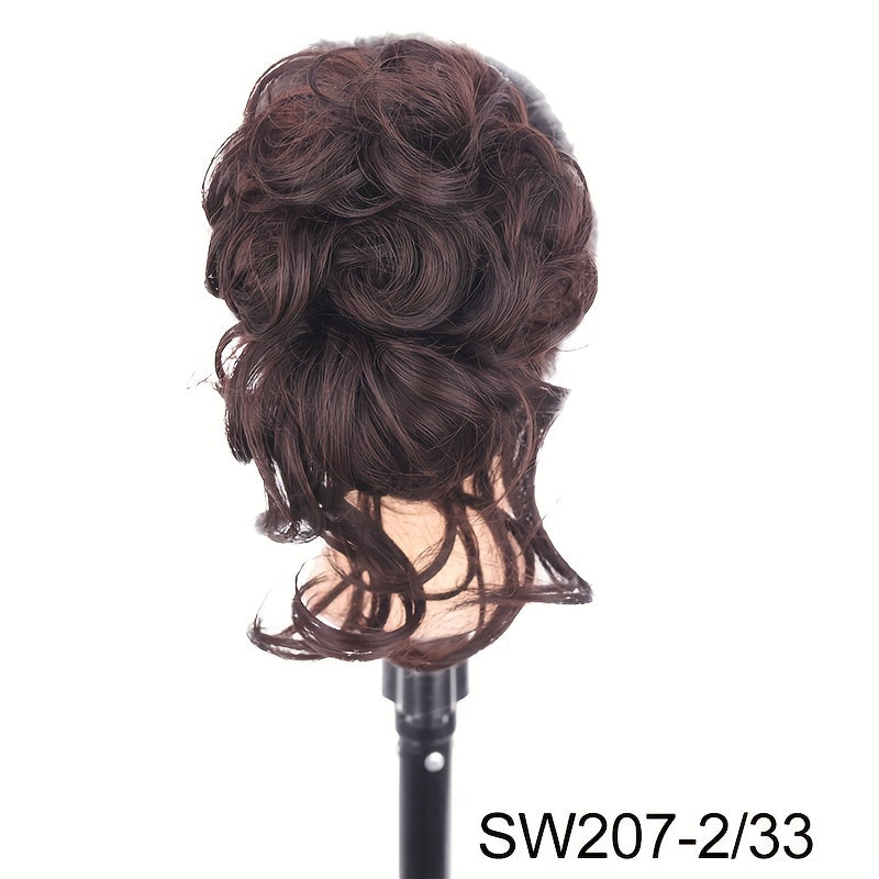 Synthetic Curly Hairpiece Hair Claw Wig Bun Hair Claw Chignon Shark Cla