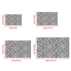 Quadrilateral Carpet for Any Space Anti Slip Easy to Clean