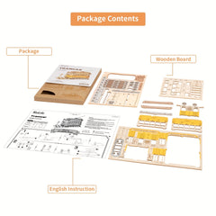 3D Wooden Puzzle Model Car Kit - Perfect Birthday Gift
