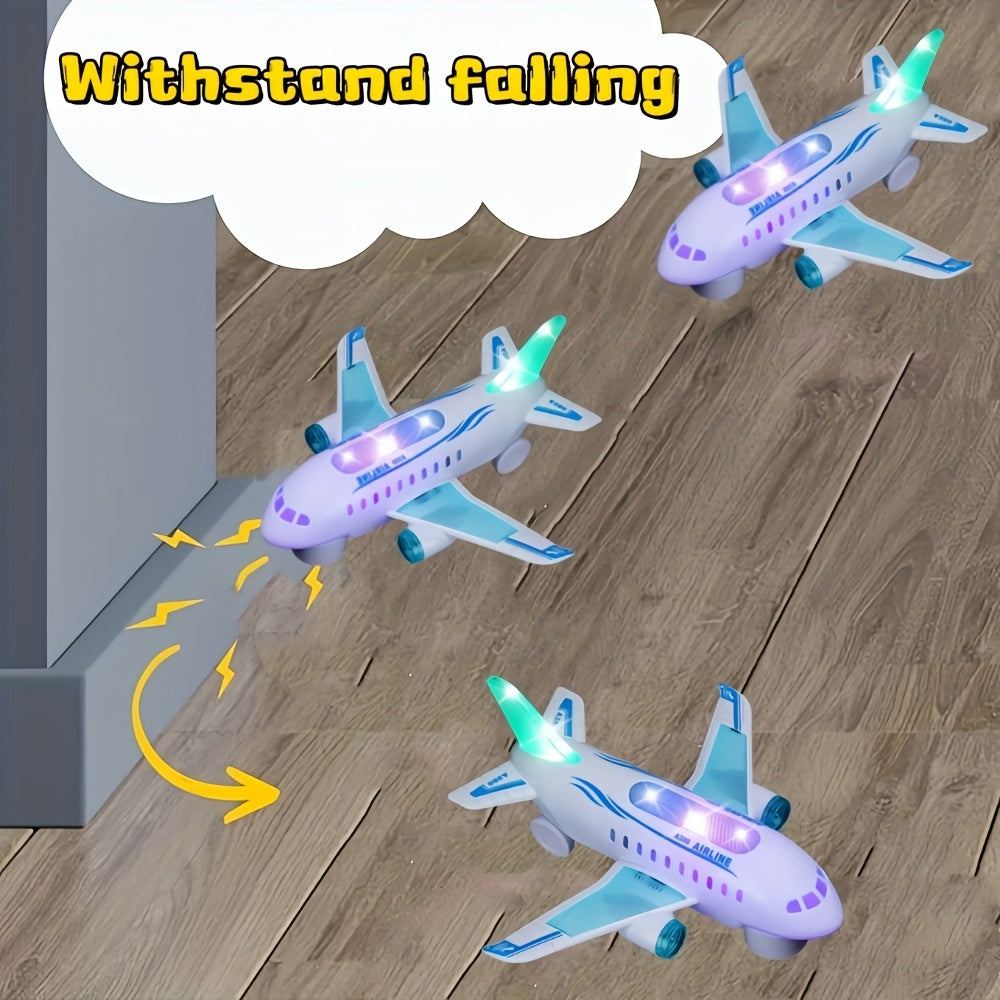 Interactive LED Airplane Toy with Lights & Sounds - Perfect Gift for Kids