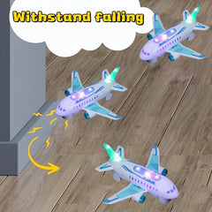 Interactive LED Airplane Toy with Lights & Sounds - Perfect Gift for Kids