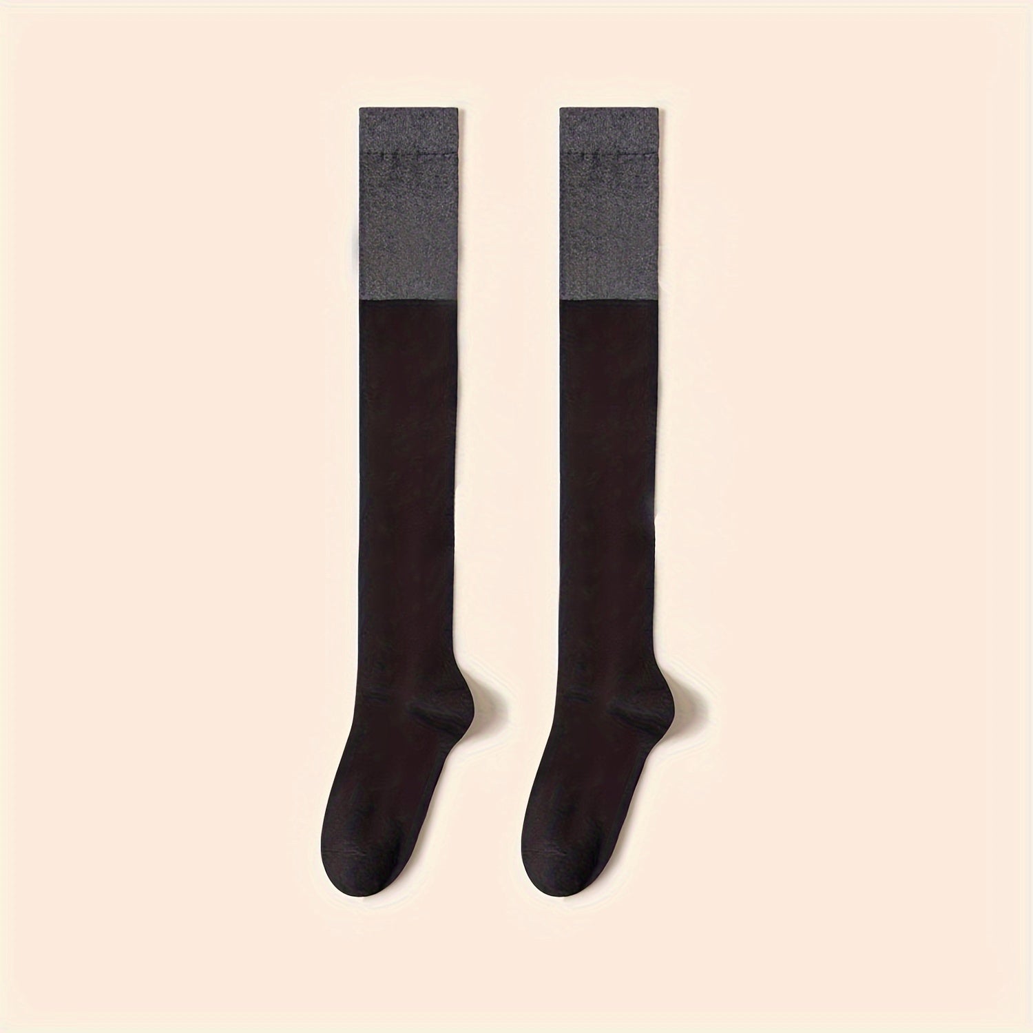 Colorblock Calf Socks College Style All match Knee High Socks