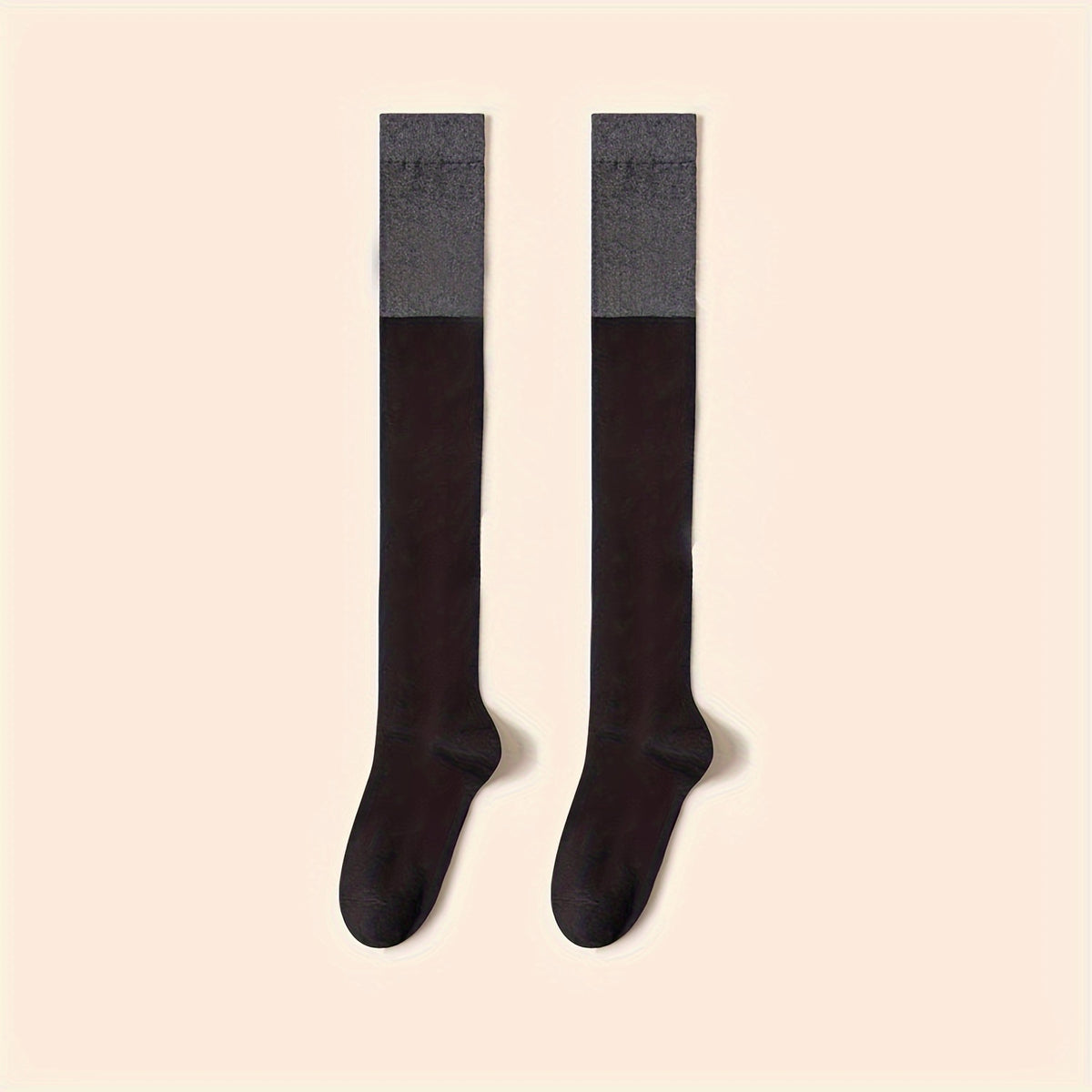 Colorblock Calf Socks College Style All match Knee High Socks