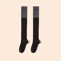 Colorblock Calf Socks College Style All match Knee High Socks
