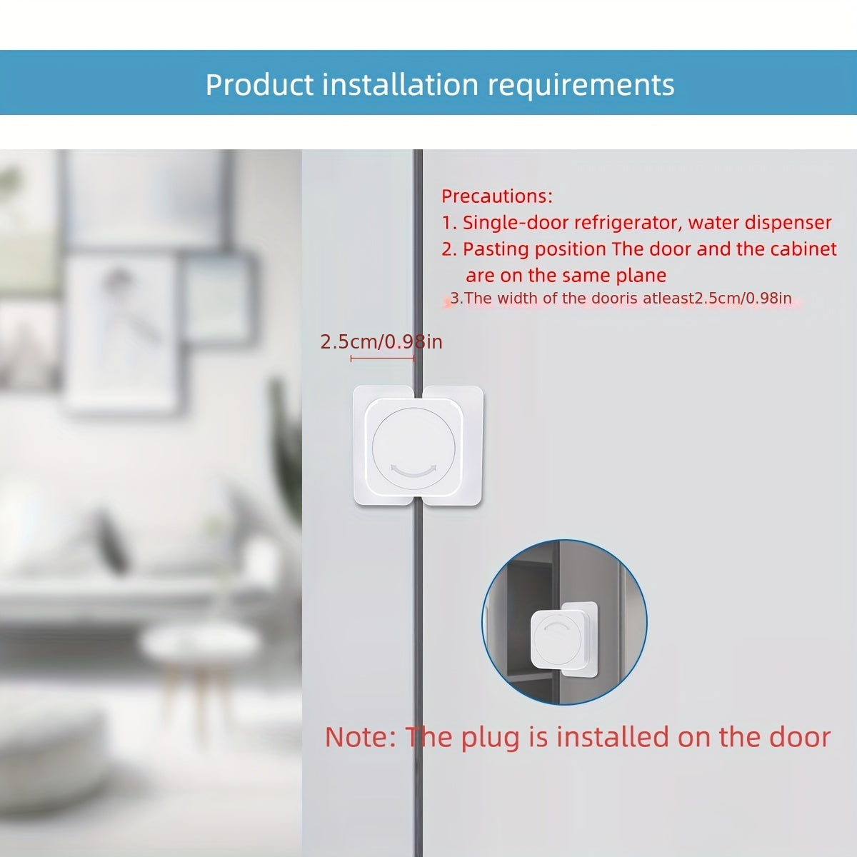 2pcs Child Safety Locks Refrigerator Door Lock Baby Anti-Pinching Hand