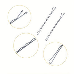 50pcs Silvery Long Bobby Pins for Thick Hair