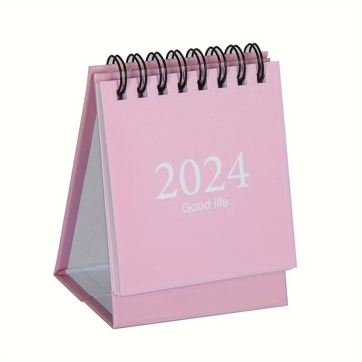 Mini Desk Calendar Aug-Dec Daily Scheduler, Double Wire Binding, Stickers
