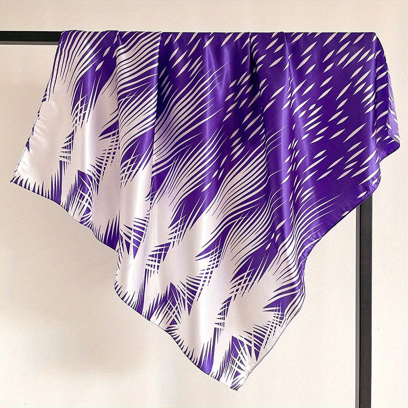 Boho Silk Square Scarf for Sleeping Lightweight Satin Head Scarf
