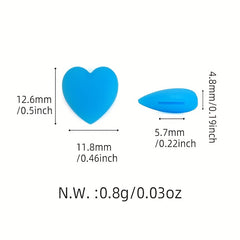 5 Pairs Heart Glasses Ear Grip Silicone Anti Slip Temple Tips