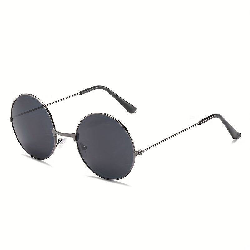 Men's Round Frame UV Protection Sunglasses for Beach