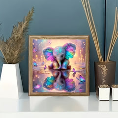Vibrant Rainbow Jigsaw Puzzle 1000pcs Colorful Elephant & Butterflies
