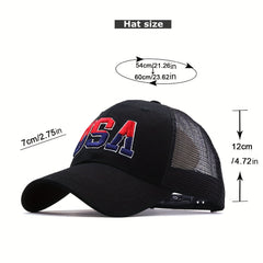 Embroidered Baseball Cap Adjustable Hip Hop Trucker Sun Hat