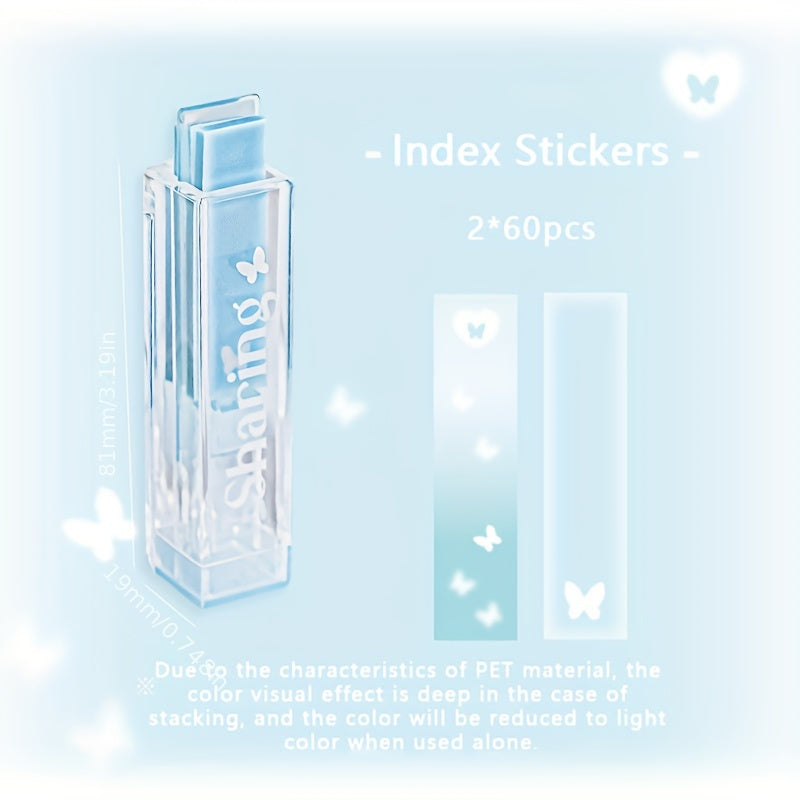 120 Pcs Lip Glaze Index Stickers Gradient Blush Waterproof Stickers Labeling