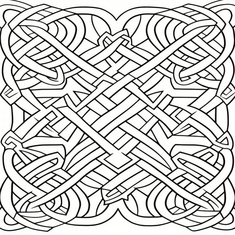 22pg Line Art Coloring Book for Teens & Adults Emotional Release Mixed Patterns