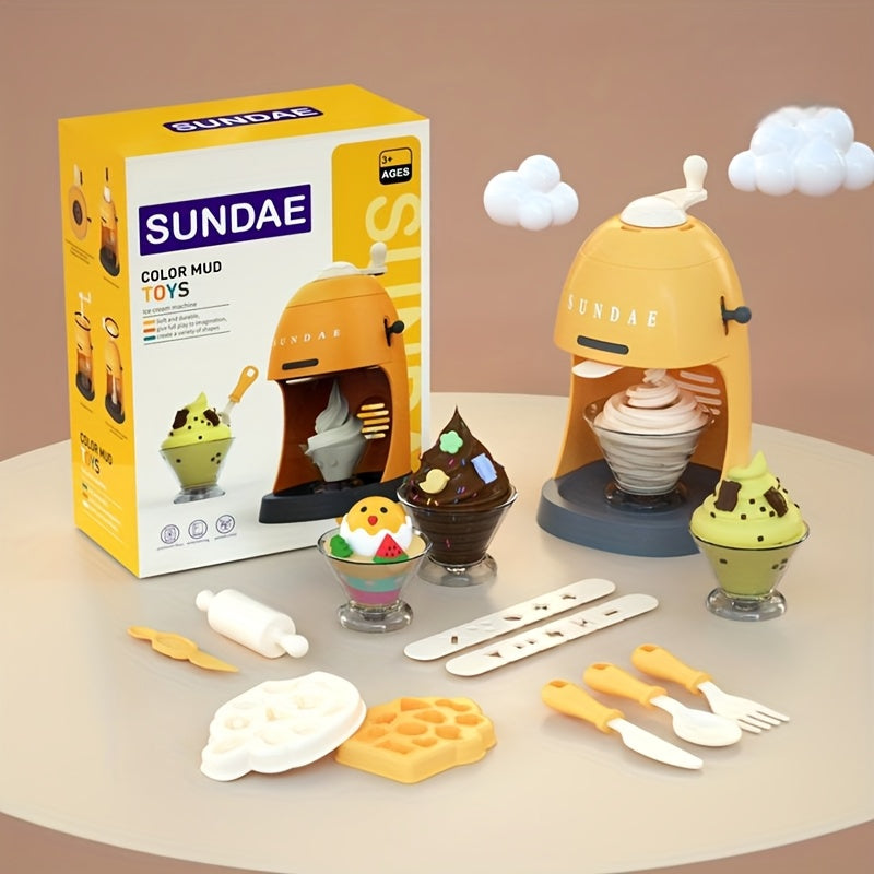 Clay Ice Cream Maker Toy - Ideal Gift for Halloween
