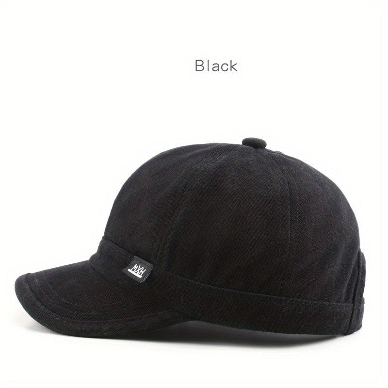 Retro Men Solid Light Plate Small Baseball Cap Outdoor Sports Sun Hat