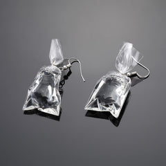 Goldfish Water Bag Drop Earrings Ocean Animal Pendant