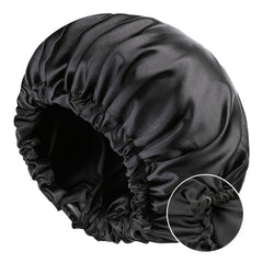 Adjustable Silk Bonnet for Curly Hair - Large Satin Lined Sleep Cap