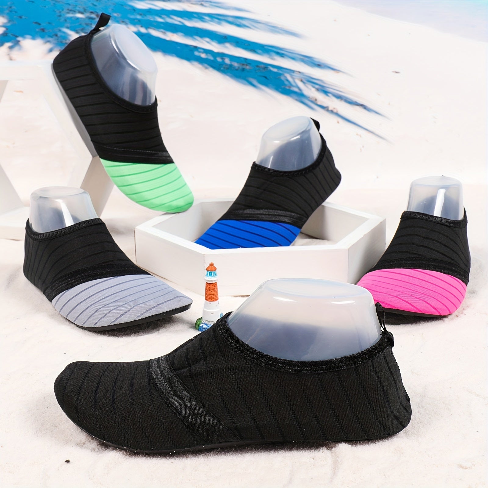 Unisex Barefoot Slip On Water Shoes Non slip Lightweight Quick Dry Aqua Shoes