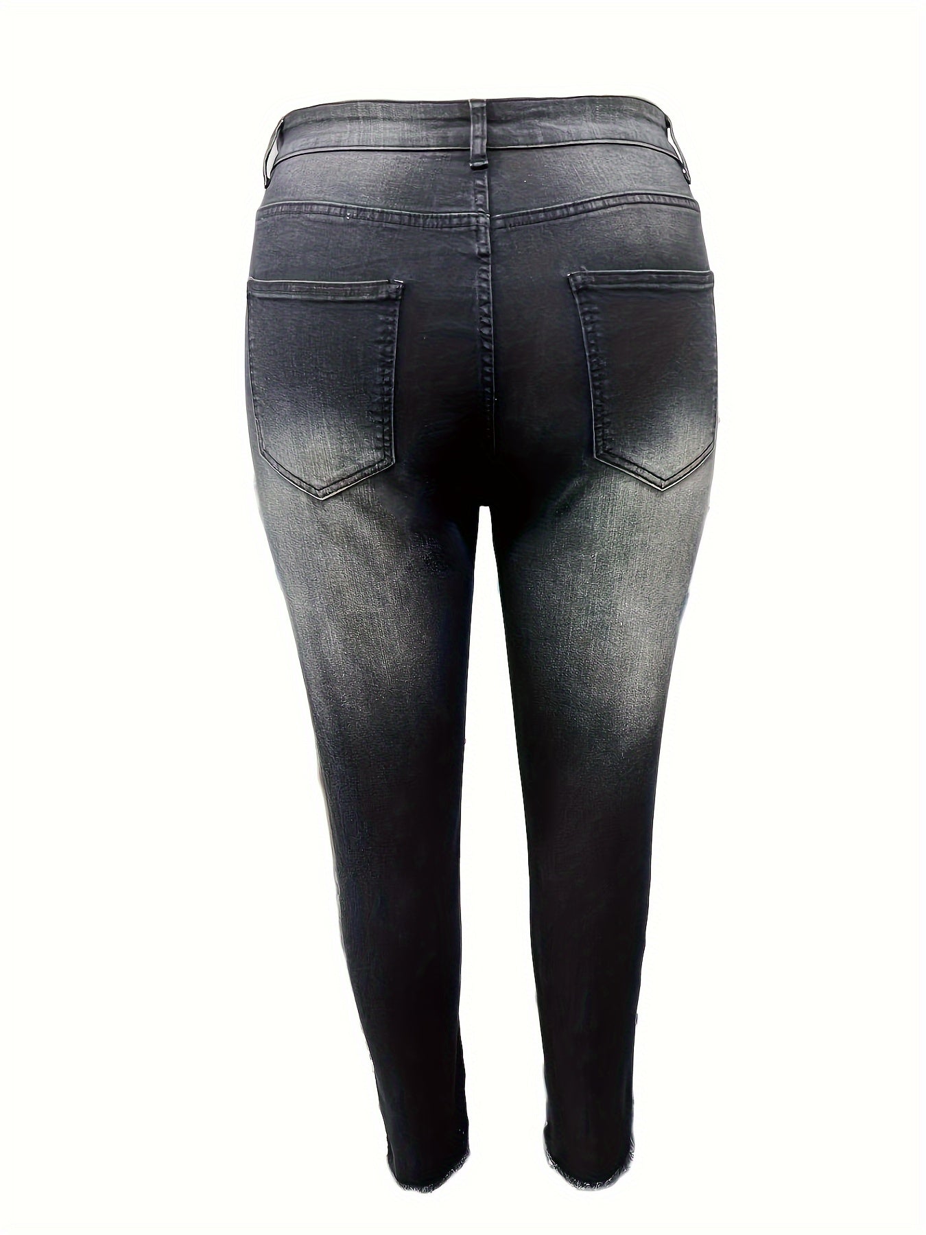  Washed Ripped High Rise Skinny Jeans