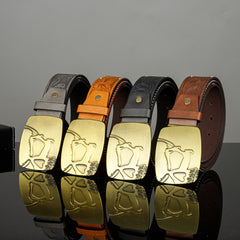 Men's Buckle Business Belt Outdoor Party Decorative Accessories