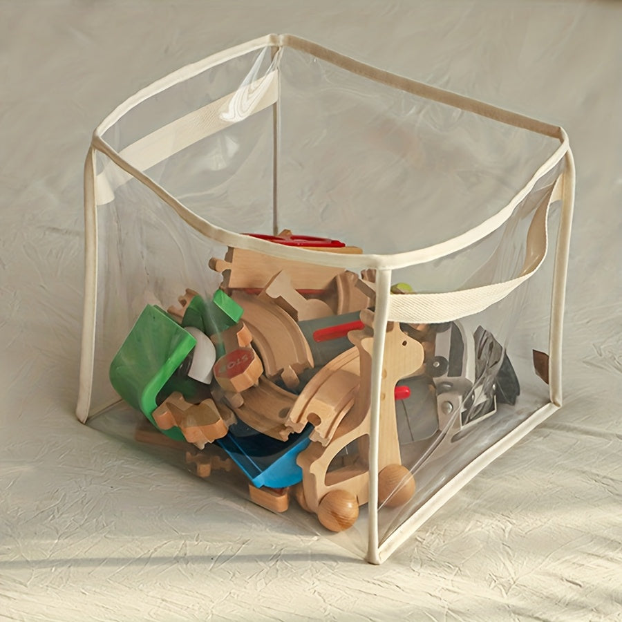 Large Multifunctional Finishing Bucket Transparent Storage Basket