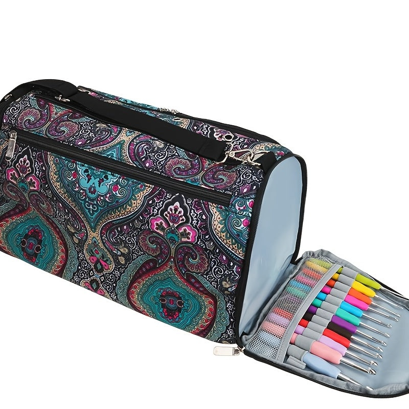 Knitted Storage Bag Crochet Single shoulder Bag Portable Yarn Storage Bag