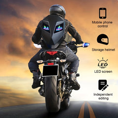 LED Waterproof Hard Shell Backpack With USB Charging Port