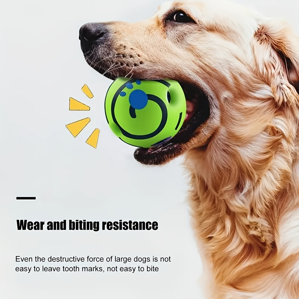 Interactive Dog Toy Wobble Wag Giggle Ball LED Lights Fun Sounds