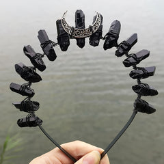 Crystal Crown Hairband Quartz Rhinestone Tiara Mermaid Hair Accessories