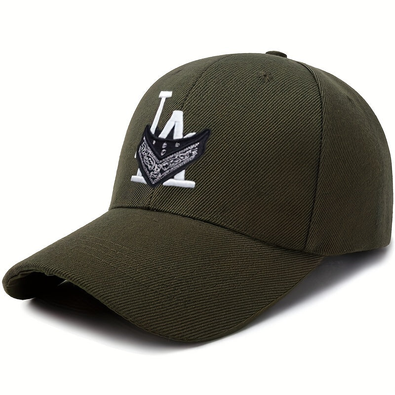 Hip Hop LA Bandana Baseball Cap Embroidered Dad Hat Unisex Sun Hats