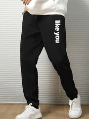 Like You Graphic Print Men's Sweatpants