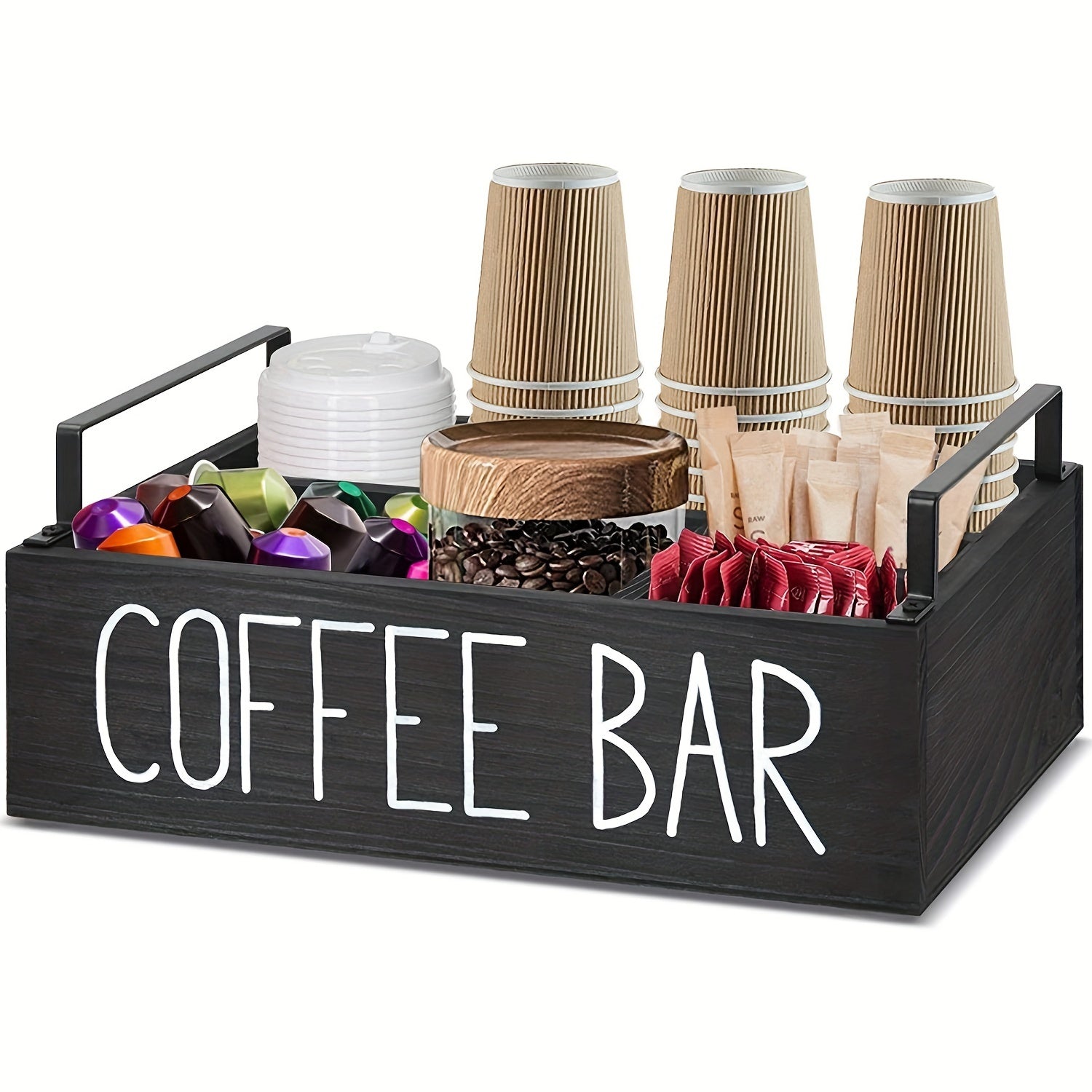 Solid Wooden Box Tea Room Coffee Cup Storage Box Home Decor Year Gift