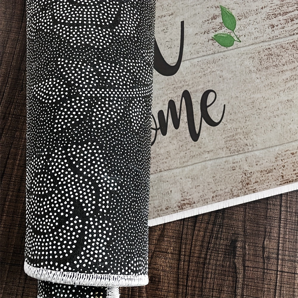 Bee Sunflower Kitchen Rug Absorbent Non Slip Stain Resistant Waterproof
