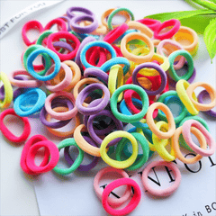 100pcs Elastic Baby Hair Rope Hair Accessories For Toddler Kids Girls