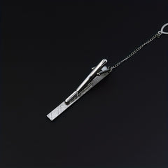 Men's Formal Silver Tie Clip Business Collar Clip