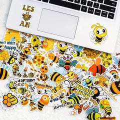 50 Bee Waterproof Decorative Stickers Insect Animal Art Decals