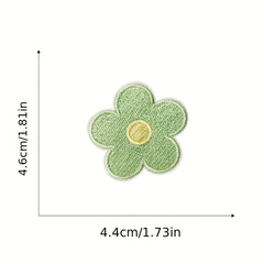 6pcs Flower Embroidered Patches Men Sew On Repair Patch DIY Crafts Clothing