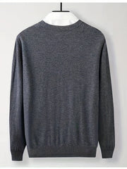 Woolen V-neck Button Up Cardigan for Men
