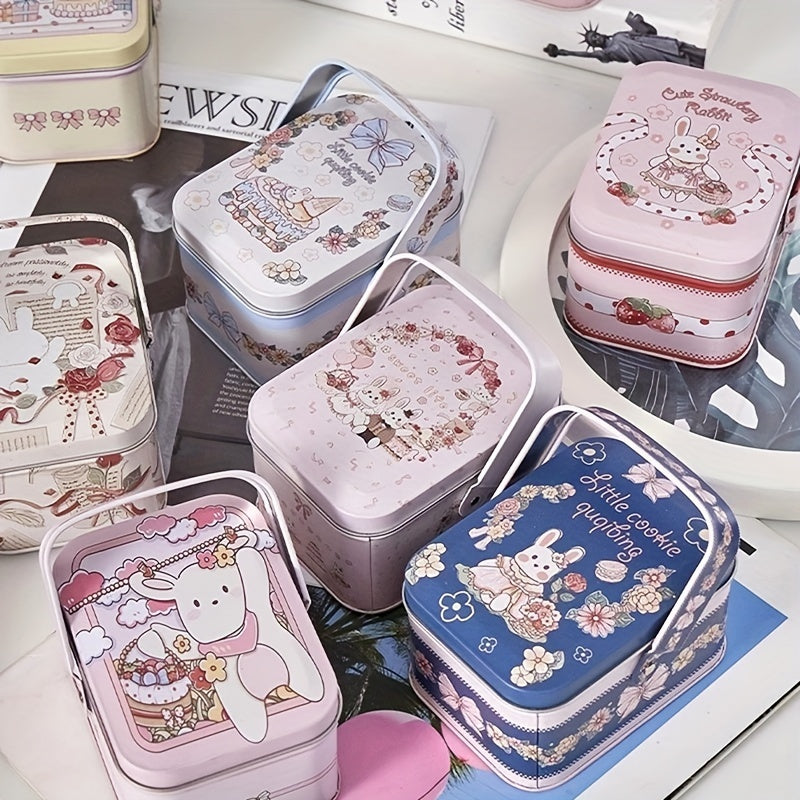 Christmas Rabbit Candy Box Tin Case Wedding