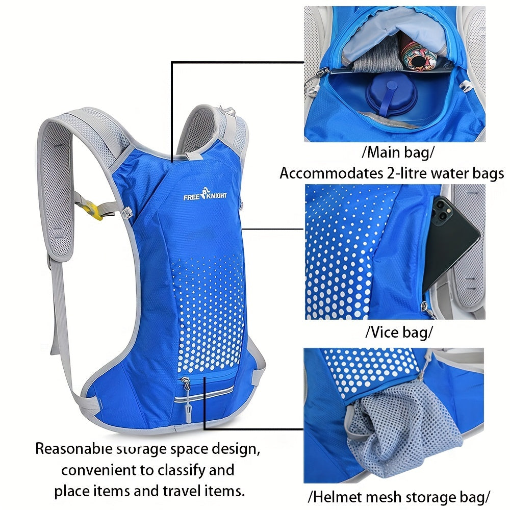 Breathable Cycling Backpack with Helmet Organizer