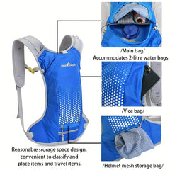 Breathable Cycling Backpack with Helmet Organizer