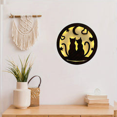 Christmas Halloween Scene Decoration Lights Mother And Baby Side Decoration