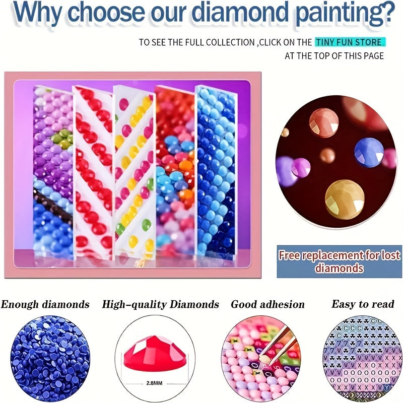 5D DIY Full Round Diamond Mosaic Set - Home Decoration Kit