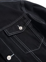 Men's Double Pocket Loose Denim Jacket