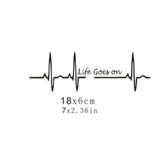 Life Goes On Car Motorcycle RV Truck Off Road Vehicle Decal Sticker